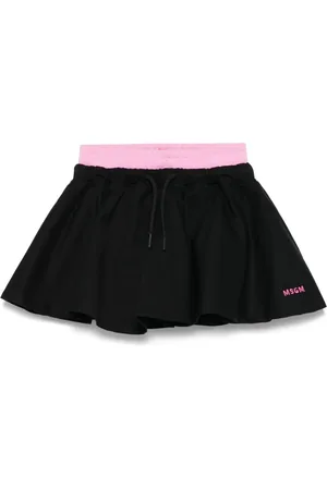 Msgm Jupe à logo brodé