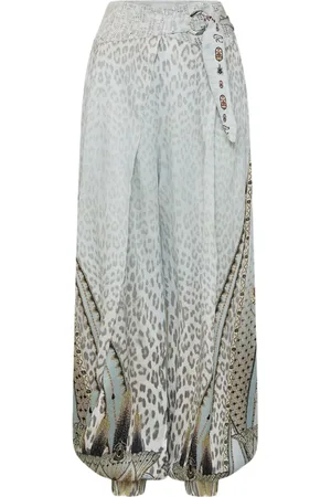 Camilla Pantalon ceinturé à design asymétrique