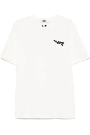 Msgm T-shirt à logo brodé