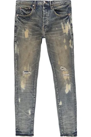 Purple Brand Jean droit à effet usé