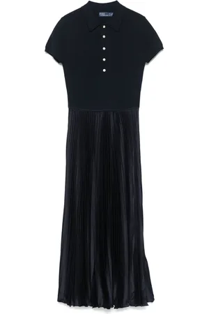 Ralph Lauren Robe plissée à col polo