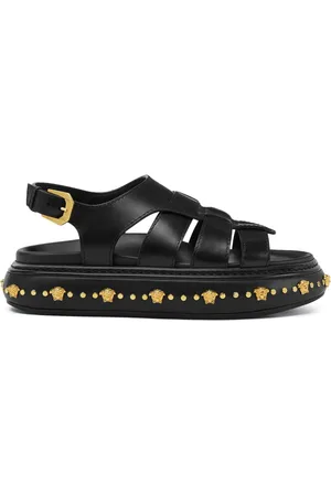 VERSACE Sandales à détails de clous