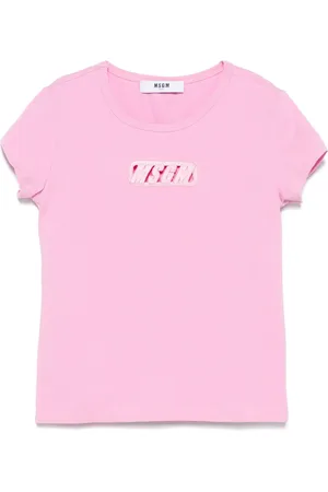 Msgm T-shirt à logo brodé