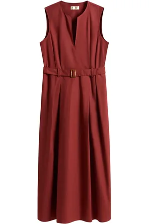 Woolrich Robe longue à taille ceinturée