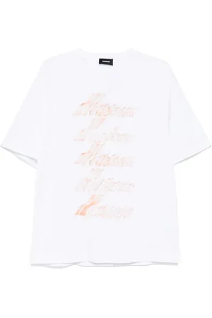 We11 Done T-shirt à logo imprimé