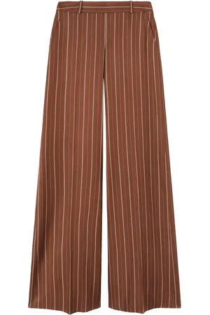 ERMANNO SCERVINO Pantalon palazzo à fines rayures