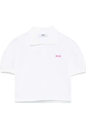 Msgm Polo à logo brodé