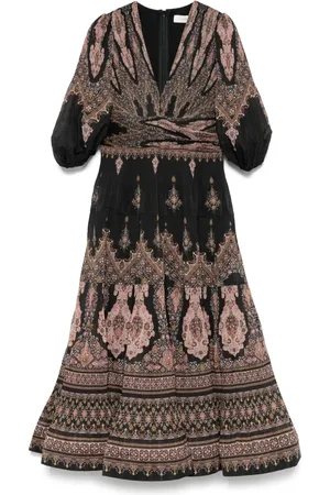 ZIMMERMANN Robe mi-longue à design plissé