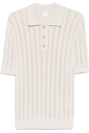ELEVENTY Polo en maille torsadée