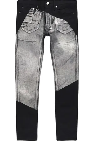 Purple Brand Jean droit à empiècements contrastants