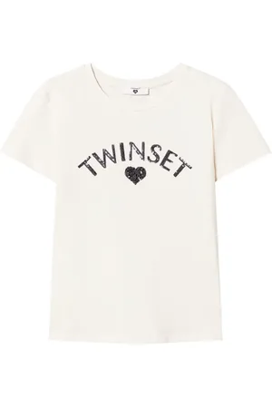 Twin-Set T-shirt à logo strassé