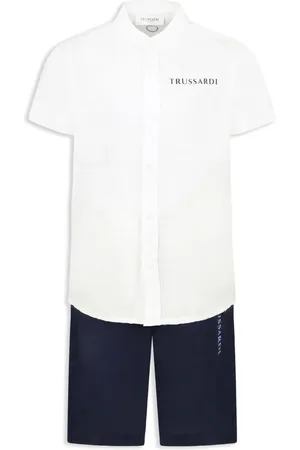 Trussardi Ensemble chemise-short à logo imprimé