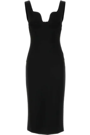 Giorgio Armani Robe mi-longue à design sans manches