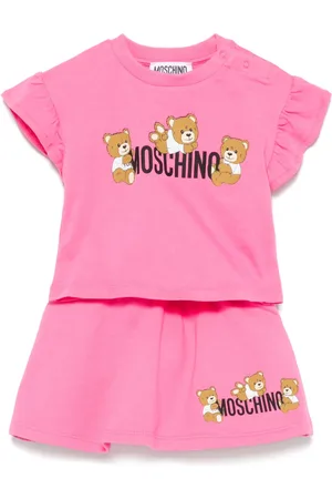 Moschino Ensemble jupe-haut à logo imprimé