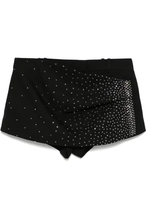 The Attico Short à ornements strassés