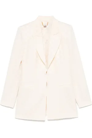 Elisabetta Franchi Blazer à motif losange en jacquard