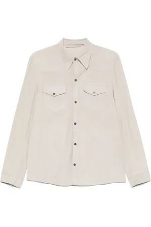 SALVATORE SANTORO Veste en daim