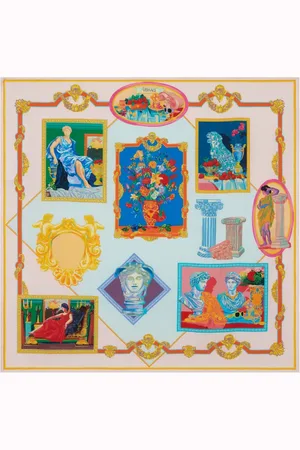 VERSACE Grand foulard Gallery en soie