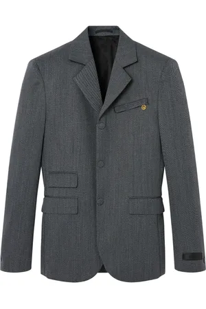 VERSACE Blazer en laine à simple boutonnage