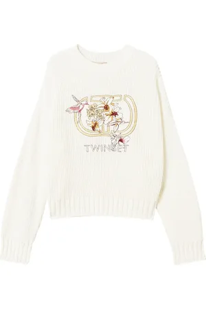 Twin-Set Pull à motif Oval T brodé