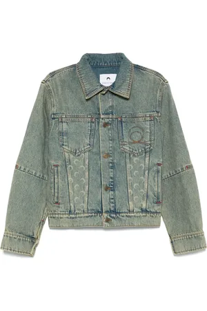 Marine Serre Veste Moon Laser en jean