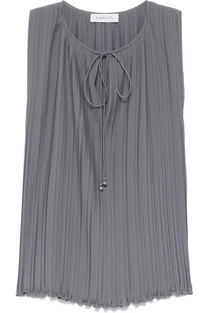 Lanvin Blouse en soie à effet plissé