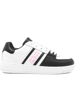 VERSACE Baskets à logo imprimé
