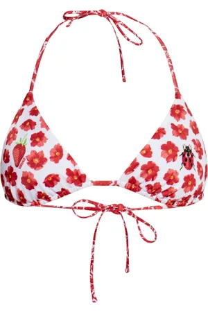 VERSACE Haut de bikini à fleurs