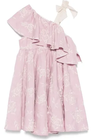 LA STUPENDERIA Robe à fleurs brodées