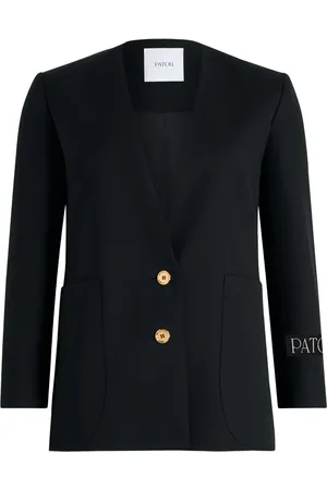 Patou Veste en sergé à design sans col