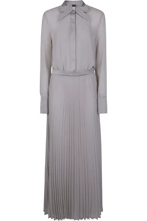 Emporio Armani Robe longue à détail de nœud