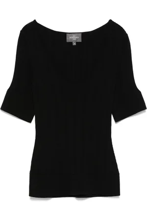 ERIC BOMPARD T-shirt en maille nervurée