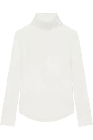 Courrèges Blouse à détail de foulard