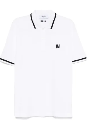 Msgm Polo à logo brodé