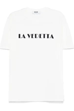 Msgm T-shirt à slogan brodé