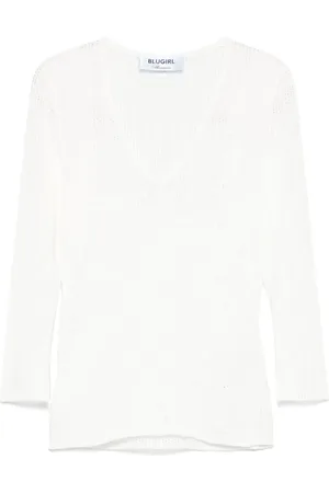 Blugirl T-shirt en maille ajourée