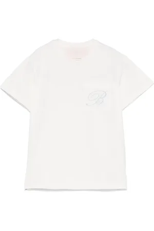 MISS BLUMARINE T-shirt à logo brodé