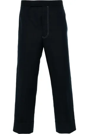 Thom Browne Pantalon droit à taille basse
