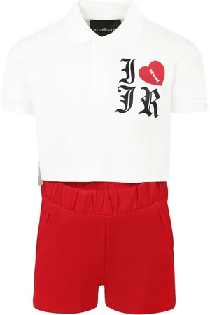 John Richmond Ensemble t-shirt-short à logo imprimé