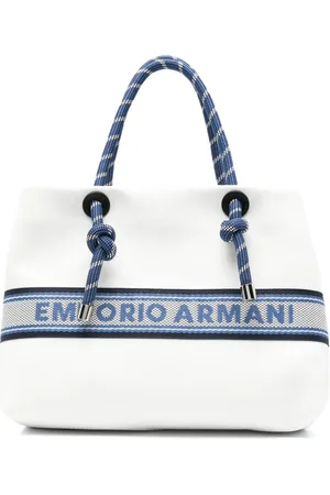 Emporio Armani Sac cabas à logo brodé