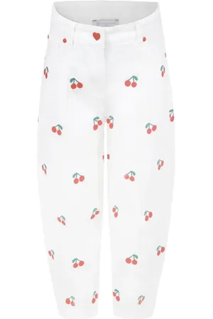 Stella McCartney Jean à cerises imprimées