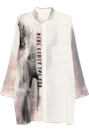 YOHJI YAMAMOTO Chemise à imprimé graphique
