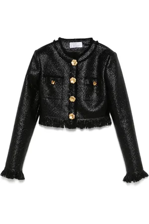 GIUSEPPE DI MORABITO Veste en tweed à coupe crop