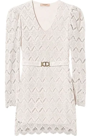Twin-Set Robe courte en macramé
