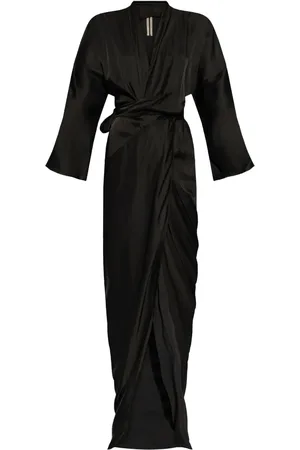 Rick Owens Robe portefeuille à coupe longue