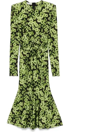 Serafini Robe mi-longue à fleurs