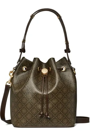Tory Burch Sac seau à plaque T Monogram