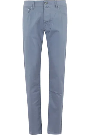 Jacob Cohen Pantalon droit à appliqué