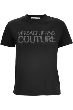 VERSACE T-shirt à logo strassé