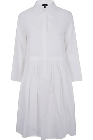 Emporio Armani Robe-chemise en coton